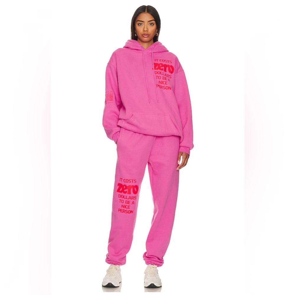 The Mayfair Group It Costs $0 Hoodie and Sweats in Pink